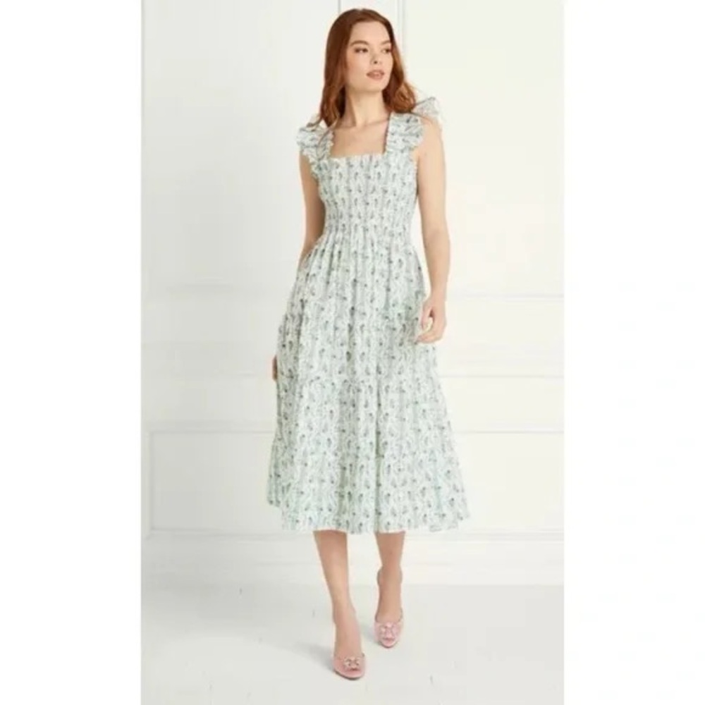 Hill House Green Vine Stripe Ellie Nap Dress